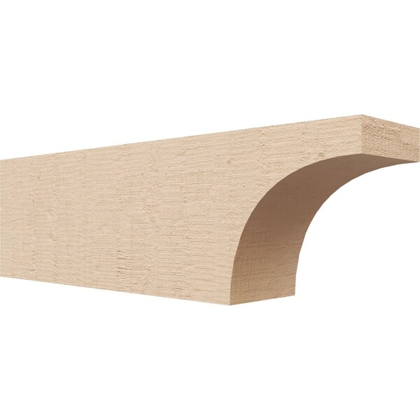 Ekena Millwork 4in. W x 6in. H x 20in. L Huntington Woodgrain TimberThane Rafter Tail, Primed Tan RFTUR04X06X20HUNRCPR - main